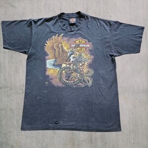 Vintage 93 Harley Davidson Dragon Eagle Tee